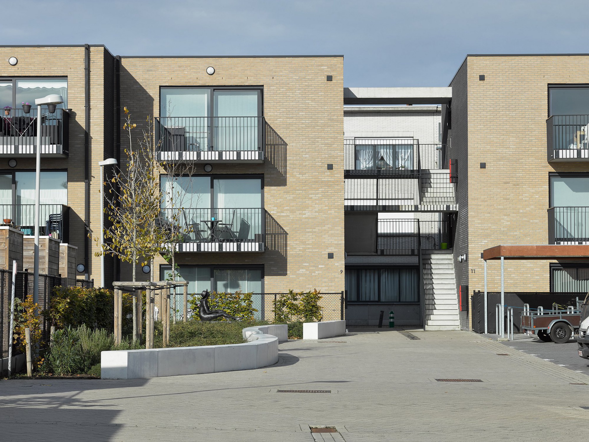 Afbeelding: Sociale appartementen voor © 3D architecten te Vrasene.